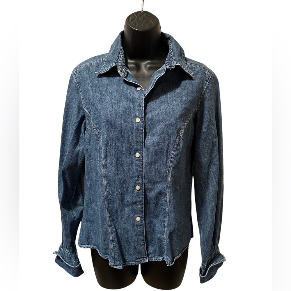 Ladies, banana republic, Jean shirt